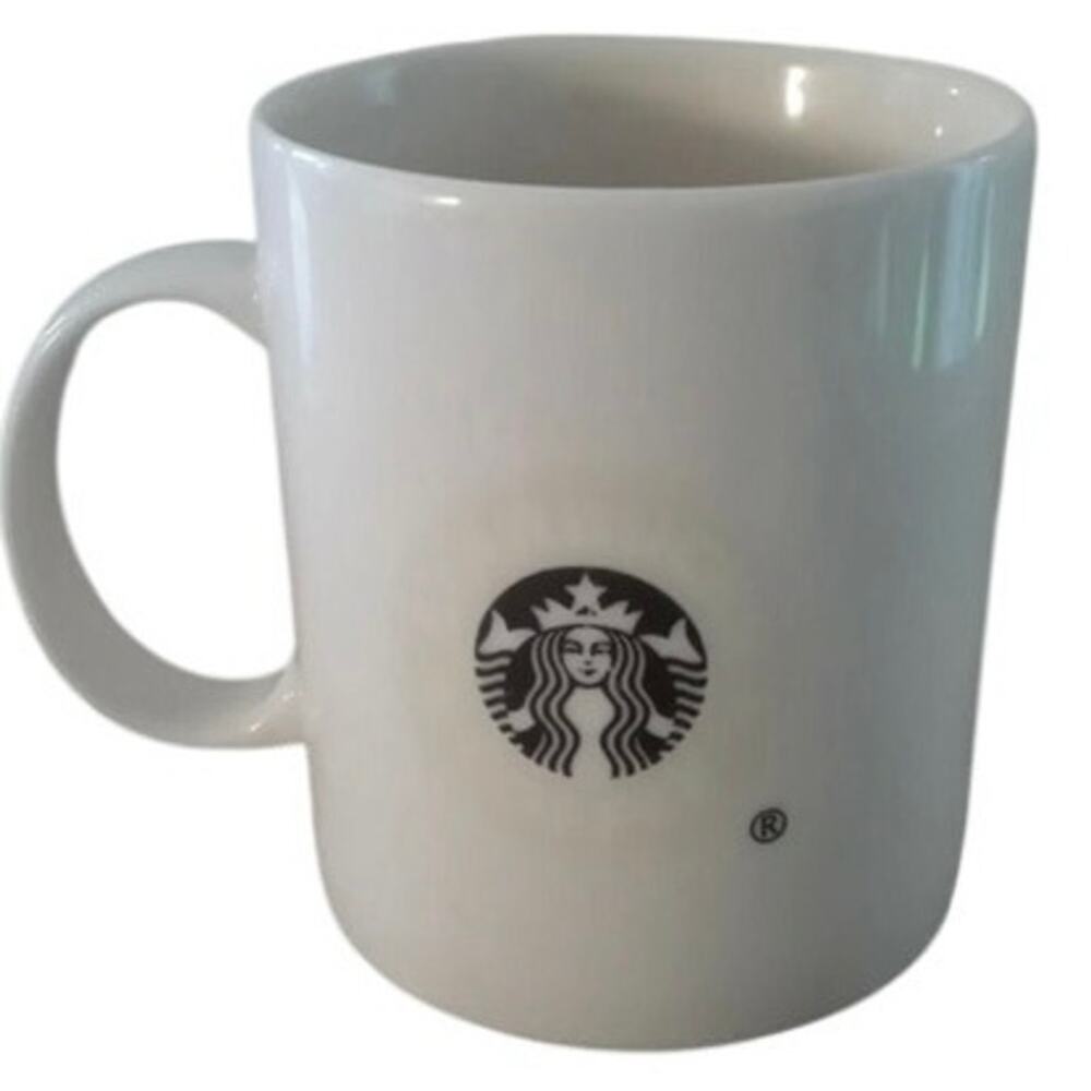 Starbucks Original Barista 2001 White Green Logo Barista Mug Cup Pre-owned